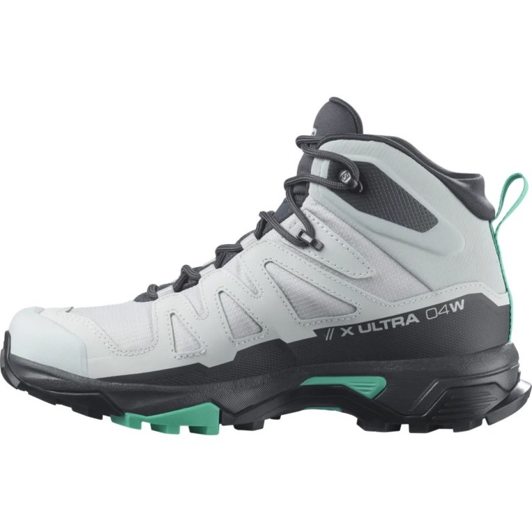 Light Grey / Black Salomon X Ultra 4 Mid GTX Women's Hiking Boots | PH 21984B